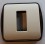 PLACAS SIN TORNILLO MARFIL CON MARCO EMBELLECEDOR (89x97mm) CON EMBELLECEDOR MARRON