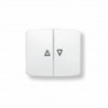 Tecla interruptor persianas blanco alpino NIESSEN ARCO 8244 BA