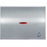 TECLA PULSADOR TIMBRE CON VISOR SERIE OLAS TITANIO