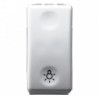 Pulsador con símbolo luz 10A blanco serie SYSTEM GEWISS