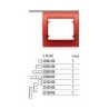 MARCO 2 ELEMENTOS VERTICAL METAL ROJO RACING MEGA 22102-RB