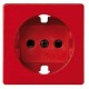 Tapa con dispositivo de seguridad para la base de enchufe schuko rojo Simon 82 82041-37