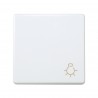 PULSADOR SIMBOLO LUZ 10A 250V BLANCO 27151-32