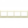 PLACA DE 4 ELEMENTOS HORIZONTAL 21004-A SIN PIEZA INTERMEDIA
