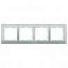Marco para 4 elementos gris interior blanco Simon 82 82641-33