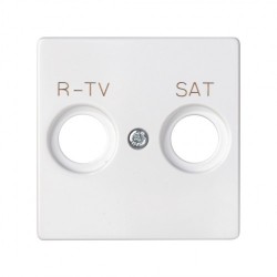 Placa para tomas inductivas de R-TV+SAT blanco Simon 82 82097-30