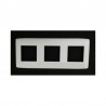 PLACA DE 3 ELEMENTOS BLANCO SM100
