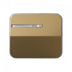 Tecla interruptor, conmutador, cruzamiento luminoso bronce SIMON 75011-36