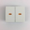 JUEGO DE TECLA DOBLE INTERRUPTOR Y CONMUTADOR CON DIFUSOR 18709-NBL