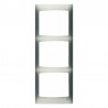 PLACA 3 ELEM.VERTICAL .S.CORAL GR.SOMBRA 21103-GS