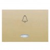 TECLA PULSADOR TIMBRE CON DIFUSOR DORADO PERLADO BJC CORAL 21716-DPL