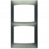 PLACA 2 ELEMENTOS VERTICAL GRIS SOMBRA BJC CORAL 21102-GS