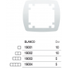 MARCO BLANCO 2 ELEMENTO HORIZONTAL - VERTICAL 19002