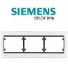 MARCO 3 ELEMENTOS HORIZONTAL METAL COSSO BLANCO PERLA MEGA 22003-PEC