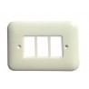 placa rectangular blanca plastimetal 3 elementos BLANCA 153