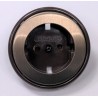 TAPA ENCHUFE 2P + TT BRONCE MARRÓN BERKER STARPOINT 21679