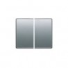 JUEGO TECLAS DOBLE INTERRUPTOR / CONMUTADOR ALUMINIO FUSIÓN BJC MEGA 22709-AF