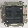 TOMA DOBLE RJ45 CAT5 sin apantallamiento GARRAS 30298.99