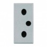 TOMA 2P+T ESTRECHO ALUMINIO BTICINO NT4124