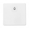 Pulsador monopolar SIMBOLO TIMBRE BLANCO ALPINO 2204BA