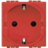 TOMA 2P+T N4141 BTICINO LIGHT 10/16A 250V COLOR ROJO
