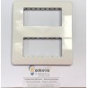 PLACA PARA CENTRALIZACIÓN 8 MÓDULOS BLANCO ALPINO SERIE STYLO 2474.2 BA NIESSEN