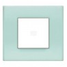 PLACA / MARCO 1 ELEMENTO VERDE OPALINO BTICINO LIGHT