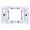 SOPORTE CON TORNILLOS 2 MÓDULOS ESTRECHOS COLOR TRANSPARENTE BTICINO MAGIC MATIX 503S/2A