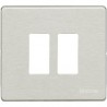 PLACA DE ALUMINIO OXIDAD 2 MÓDULOS ESTRECHOS BTICNO MAGIC 500/2/X