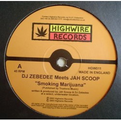 DJ Zebedee Meets Jah Scoop ‎– Smoking Marijuana / Round My Brain