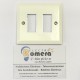 TAPA / PLACA 2 ELEMENTOS 422 BLANCO
