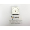TAPA ENCHUFE BIPOLAR BLANCO POLAR