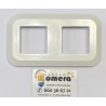 MARCO 2 ELEMENTOS BLANCO SIN EMBELLECEDOR EXTERIOR NI BASTIDOR BJC OLYMPIA 15.002-BLANCO