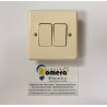 CONMUTADOR + CONMUTADOR COLOR MARFIL SERIE IMPACT PLASTIMETAL 9632