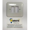 PLACA RECTANGULAR BLANCA DOS ELEMENTOS ESTRECHOS