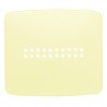 PLACA ZUMBADOR SERIE ARCO BLANCO MARFIL