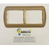 MARCO 2 ELEMENTOS METALIZADO COLOR BRONCE LEGRAND GALEA 7774 02