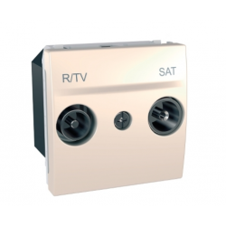 Unica - R-TV/SAT socket - individual socket - ivory U3.454.25