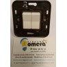 DOBLE CONMUTADOR PLASTIMETAL BLANCO