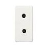 Base enchufe bipolar 10A blanco alpino