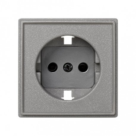 Tapa con dispositivo de seguridad para la base de enchufe schuko gris esmeril Simon 27 Scudo 2705041-063