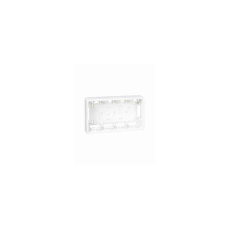 Base caja de pared de superficie para 4 elementos dobles blanco Simon 500 Cima 51050004-030