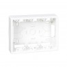 Base caja de pared de superficie para 3 elementos dobles blanco Simon 500 Cima