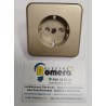 TAPA DE ENCHUFE 10723-DR PLACA ENCHUFE T.T. DORADA