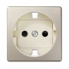 TAPA ENCHUFE 2P MAS T LATERAL CAVA GRAFITO