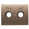 Placa para tomas inductivas de R-TV+SAT cava Simon 82