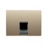 Placa toma de telefono serie olas cobre sarten 84171CS