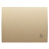 TECLA PULSADOR CON SIMBOLO LUZ OLAS ACERO PERLA 8404.2 AP