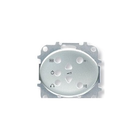 TAPA MANDO ESTEREO 2 CANALES PLATA NIESSEN TACTO