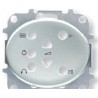 TAPA MANDO ESTEREO 2 CANALES PLATA NIESSEN TACTO